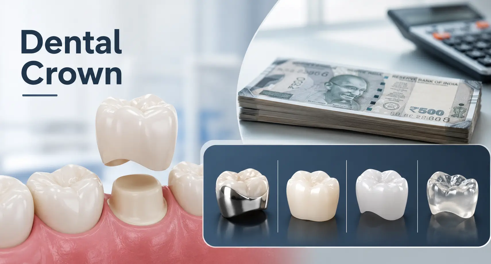 Dental Crown Cost in India by Type